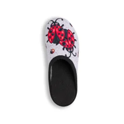 New Pantofole grigie con stampa coccinella da Donna Donna Ciabatte Donna