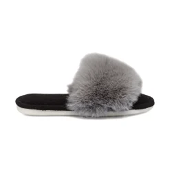 Online Pantofole grigie da donna in pelliccia sintetica Donna Ciabatte Donna
