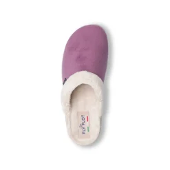 Clearance Pantofole lilla da donna con colletto imbottito Donna Ciabatte Donna