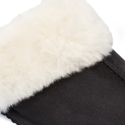 Hot Pantofole nere da Donna con interno in morbida pelliccia Donna Ciabatte Donna