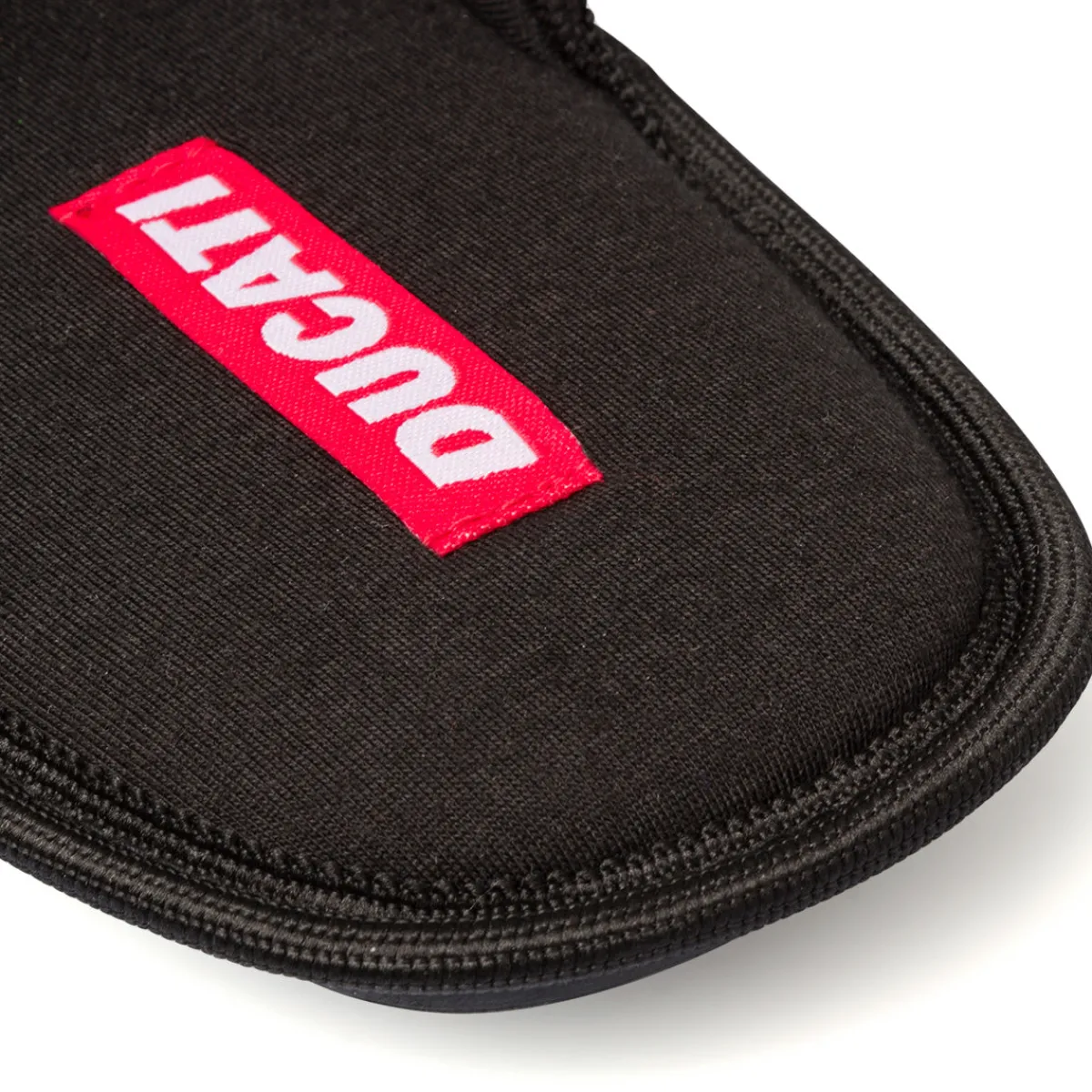 New Pantofole nere da uomo con dettagli rossi Uomo Ciabatte & Pantofole