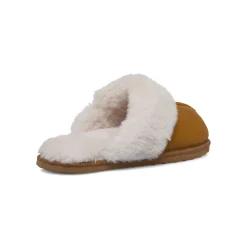 Clearance Pantofole ocra da Donna con pelo sintetico Donna Ciabatte Donna