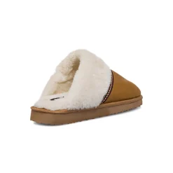 Discount Pantofole ocra da Donna con interno in pelliccia sintetica Donna Ciabatte Donna