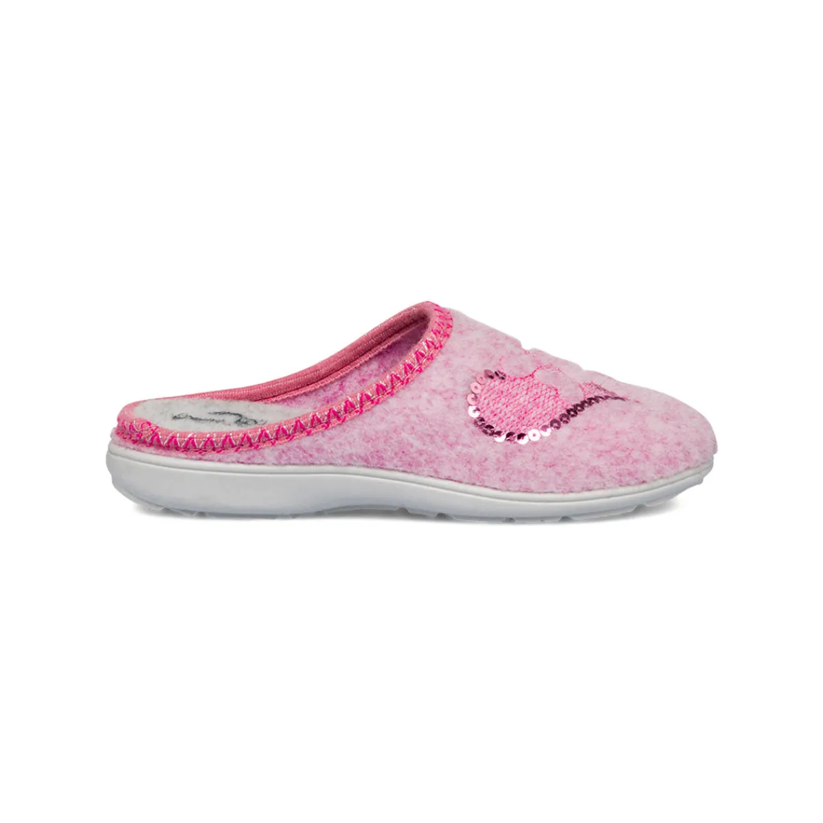 New Pantofole rosa da Donna in tessuto con dettagli glitter Donna Ciabatte Donna