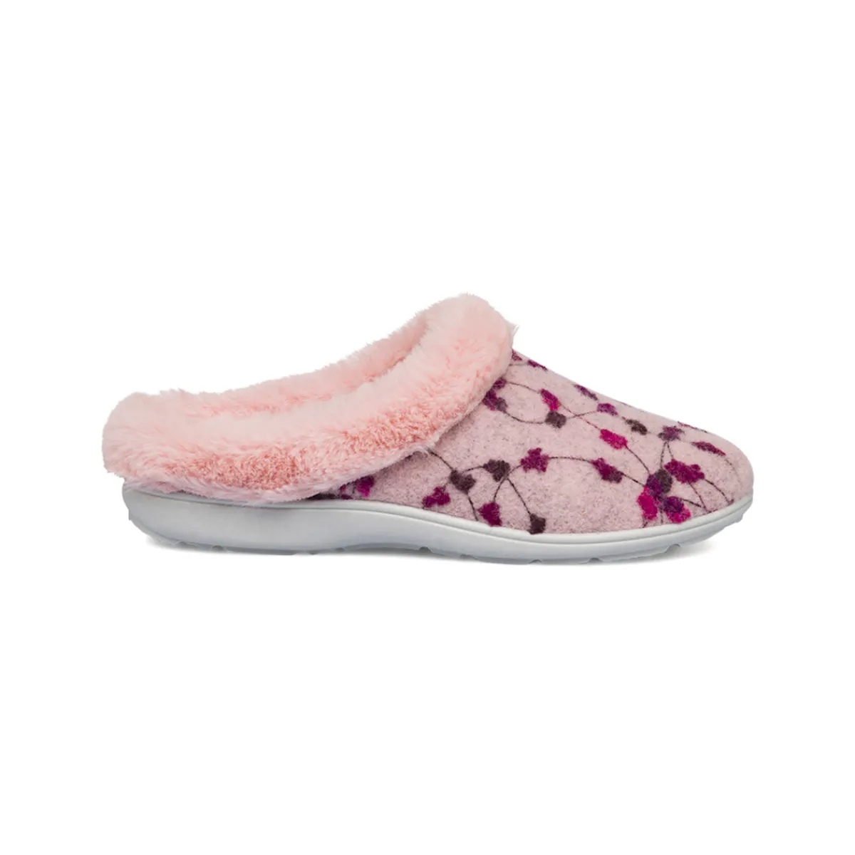 New Pantofole rosa da Donna in tessuto con pelo sintetico Donna Ciabatte Donna