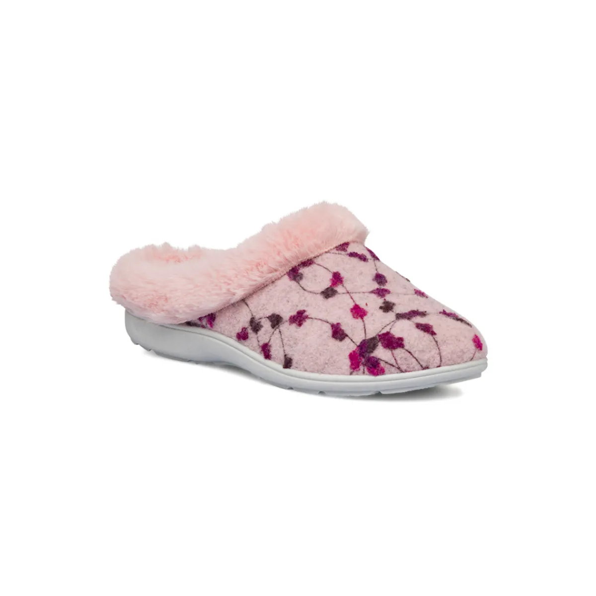 New Pantofole rosa da Donna in tessuto con pelo sintetico Donna Ciabatte Donna