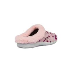 New Pantofole rosa da Donna in tessuto con pelo sintetico Donna Ciabatte Donna