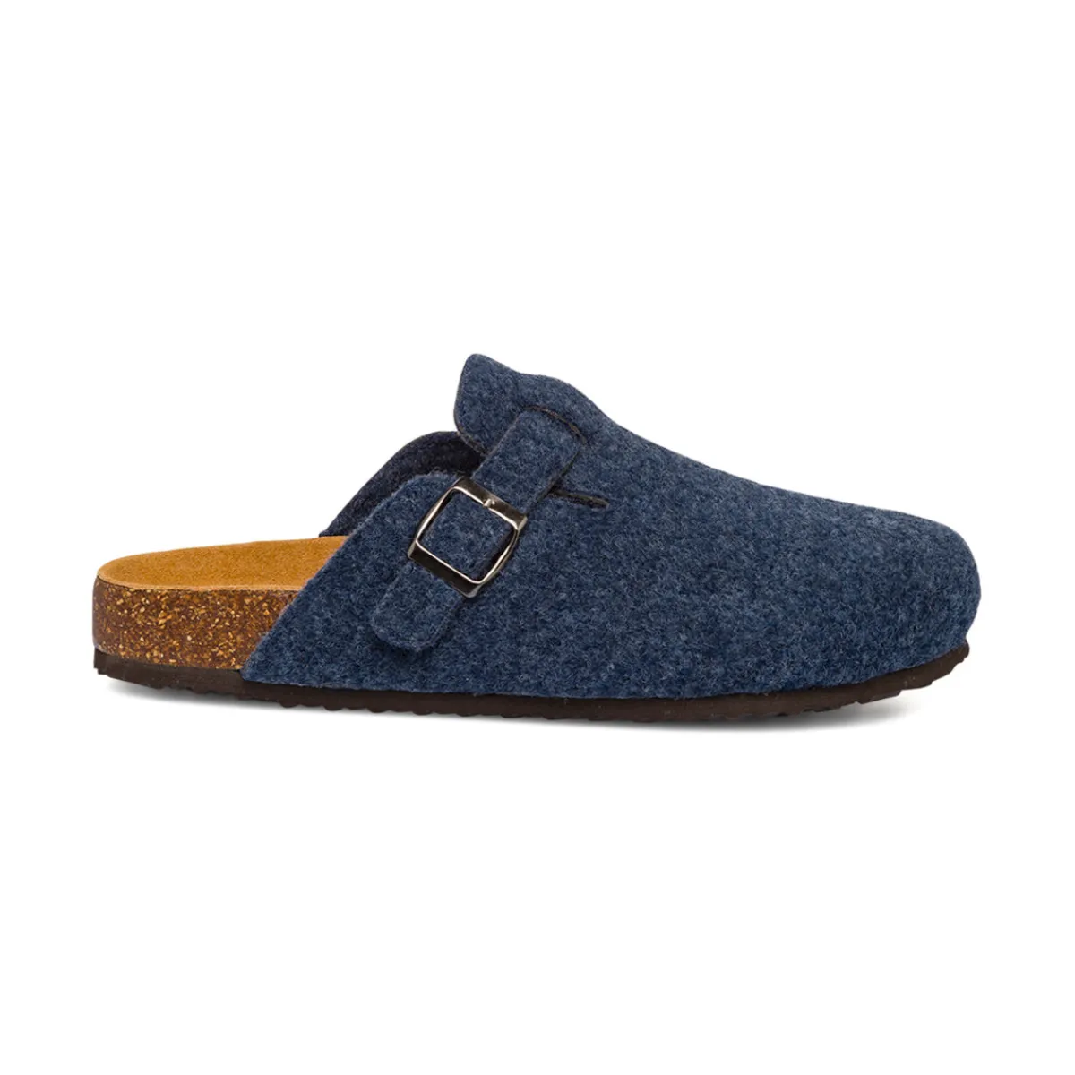 Sale Pantofole sabot da Uomo in feltro blu Uomo Ciabatte & Pantofole