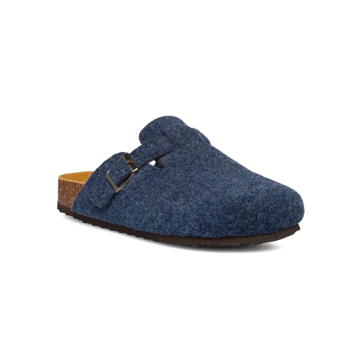 Sale Pantofole sabot da Uomo in feltro blu Uomo Ciabatte & Pantofole