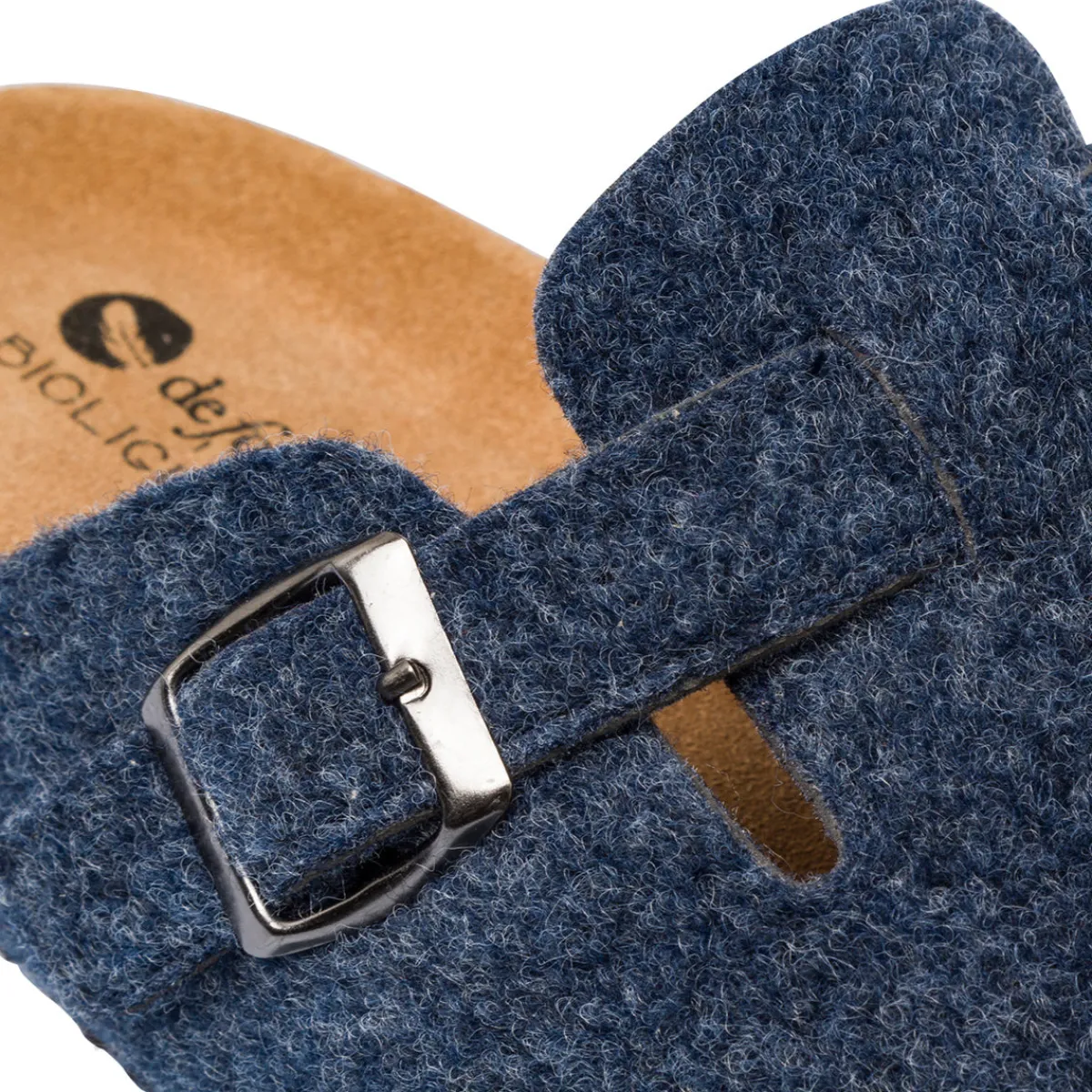 Sale Pantofole sabot da Uomo in feltro blu Uomo Ciabatte & Pantofole