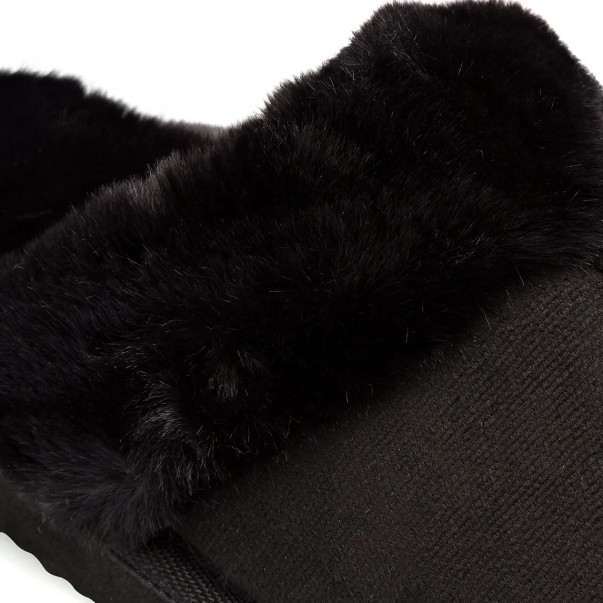 Clearance Pantofole sabot imbottite nere da donna Donna Ciabatte Donna|Stivaletti Cozy Boots Donna