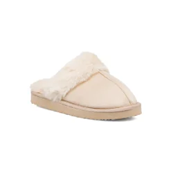 Clearance Pantofole sabot imbottite beige da donna Donna Ciabatte Donna|Stivaletti Cozy Boots Donna