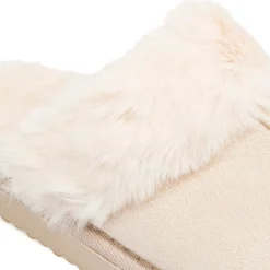 Clearance Pantofole sabot imbottite beige da donna Donna Ciabatte Donna|Stivaletti Cozy Boots Donna