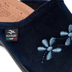 Online Pantofole sanitarie blu da Donna con fiori Donna Ciabatte Sanitarie|Ciabatte Donna