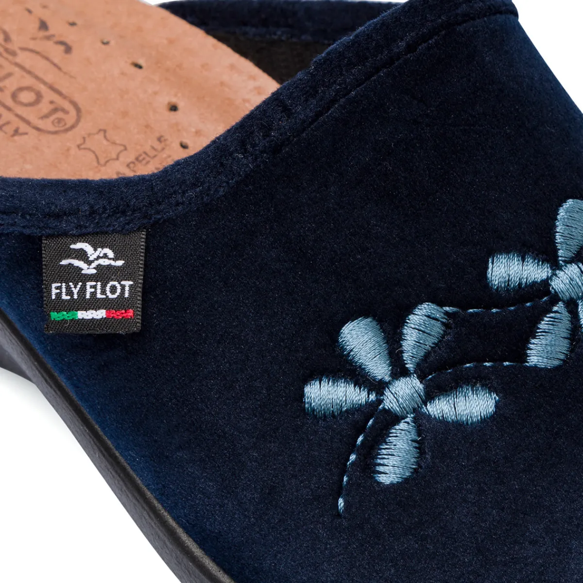 Online Pantofole sanitarie blu da Donna con fiori Donna Ciabatte Sanitarie|Ciabatte Donna