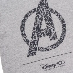 Outlet Pigiama corto grigio e nero da bambino Avengers Bambino Pigiami Bambino