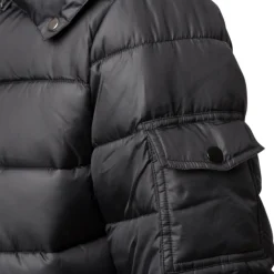 Sale Piumino nero da donna con chiusura a zip Donna Giacche E Cappotti Donna|Abbigliamento Moda Donna