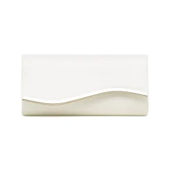 Clearance Pochette bianca da Donna con dettaglio in metallo e catena Donna Clutch & Pochette|Scarpe Eleganti