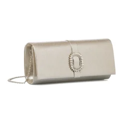 Best Pochette da donna oro con dettaglio strass e logo Donna Clutch & Pochette|Scarpe Eleganti