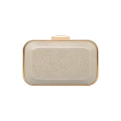 New Pochette da donna oro glitter con logo Donna Clutch & Pochette|Scarpe Eleganti