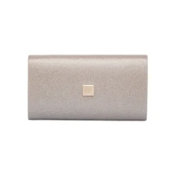 Sale Pochette da donna oro rosa con glitter con logo Donna Clutch & Pochette|Scarpe Eleganti