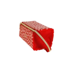 Sale Pochette rossa da Donna con stampa cuori Donna Beauty Case E Trousse