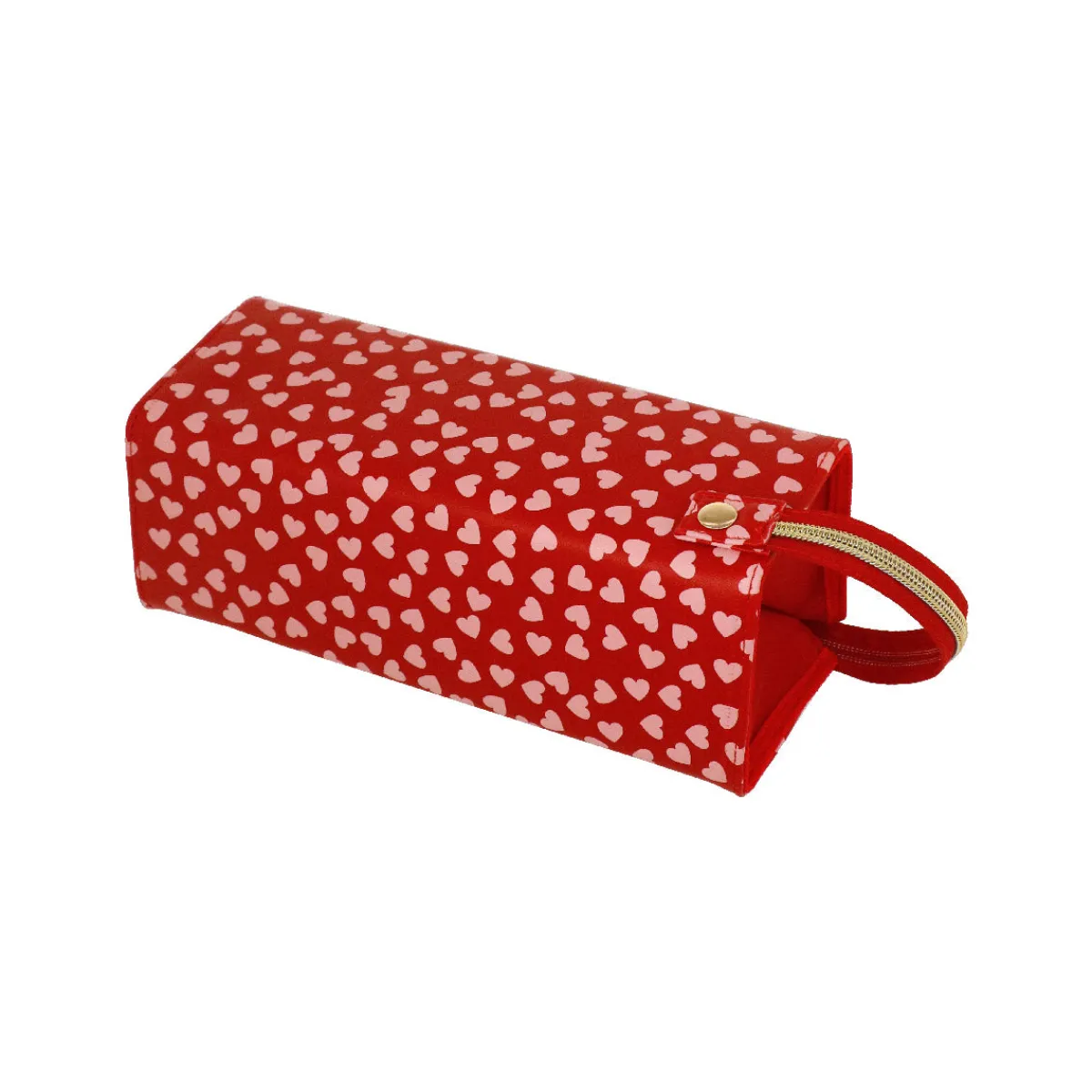 Sale Pochette rossa da Donna con stampa cuori Donna Beauty Case E Trousse