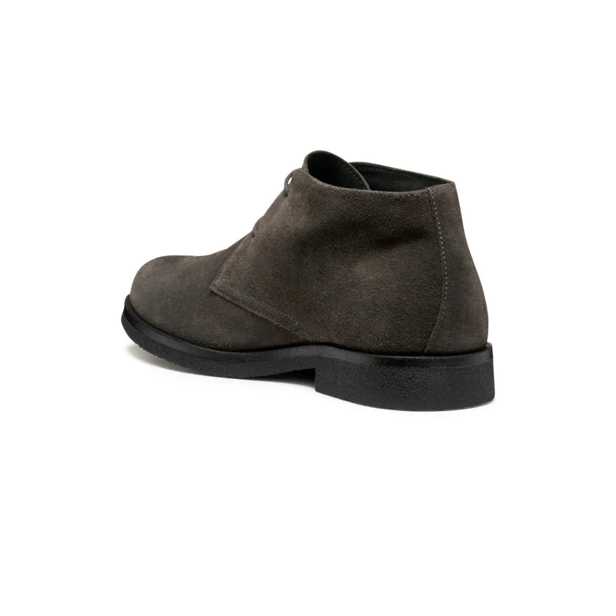 Polacchine in suede grigie da Uomo con suola traspirante Uomo Polacchine Uomo|Stivaletti Uomo