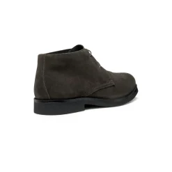 Polacchine in suede grigie da Uomo con suola traspirante Uomo Polacchine Uomo|Stivaletti Uomo