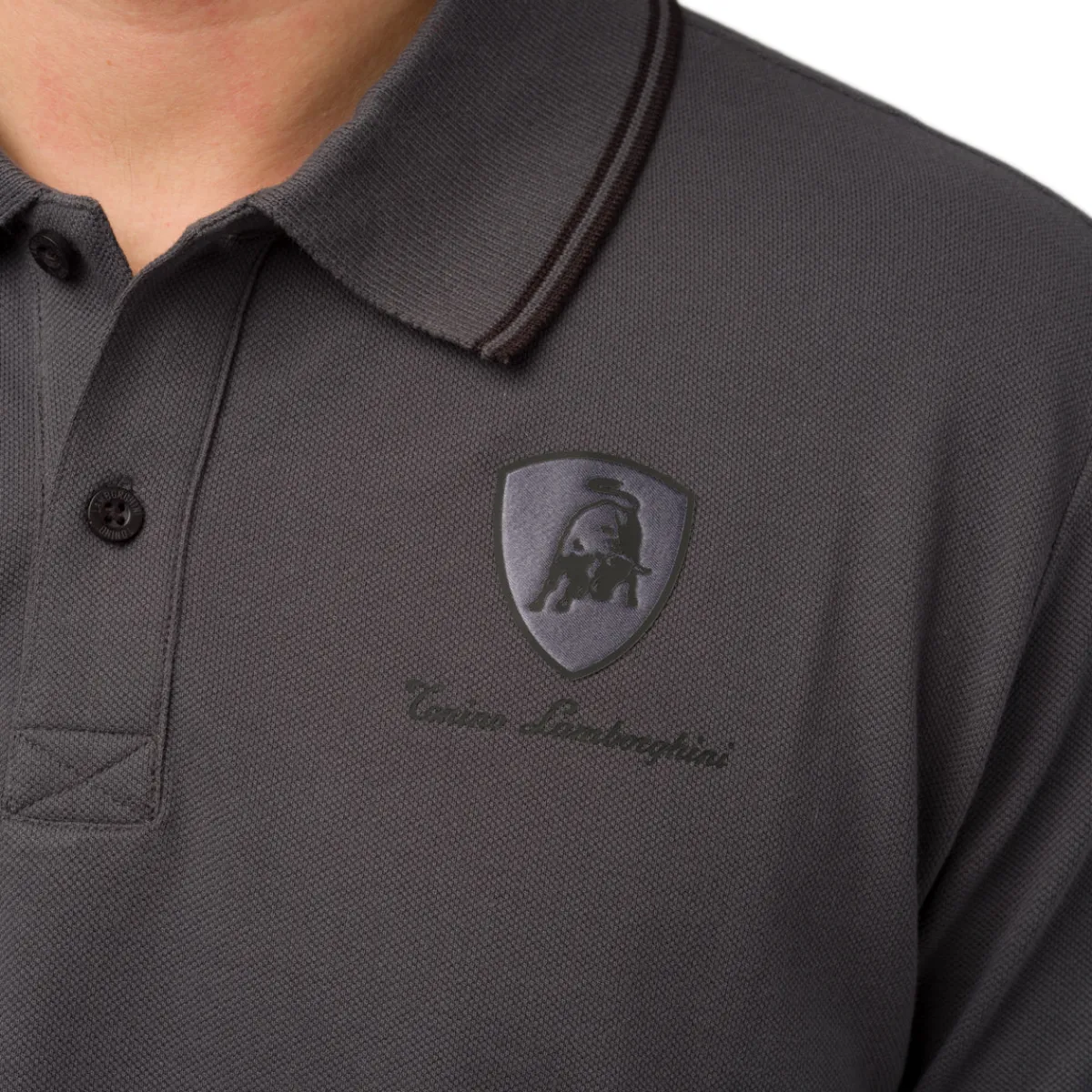 New Polo da uomo grigia con logo Uomo Polo Uomo|Abbigliamento Moda Uomo