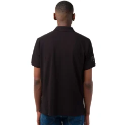 Sale Polo nera da uomo con dettagli grigi e logo Uomo Polo Uomo|Abbigliamento Sportivo Uomo