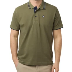 Online Polo verde militare da Uomo in cotone con logo ricamato Uomo Abbigliamento Navy Sail|Polo Uomo