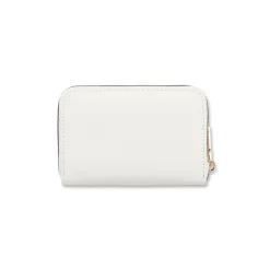 Sale Portafoglio bianco da Donna con zip e logo Donna Portafogli Donna