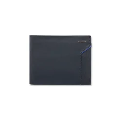 Sale Portafoglio blu da Uomo con logo Uomo Portafogli Uomo|Accessori Cerimonia Uomo