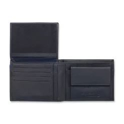 Sale Portafoglio blu da Uomo con logo Uomo Portafogli Uomo|Accessori Cerimonia Uomo