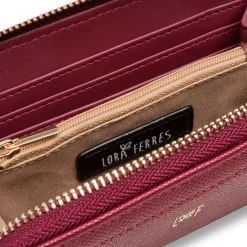 Best Portafoglio da donna bordeaux con logo Donna Portafogli Donna