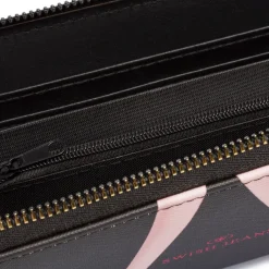 Best Portafoglio da donna nero con gambe Donna Portafogli Donna