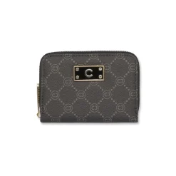 Clearance Portafoglio da donna nero con stampa monogramma Donna Portafogli Donna