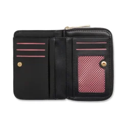 Clearance Portafoglio da donna nero con stampa monogramma Donna Portafogli Donna