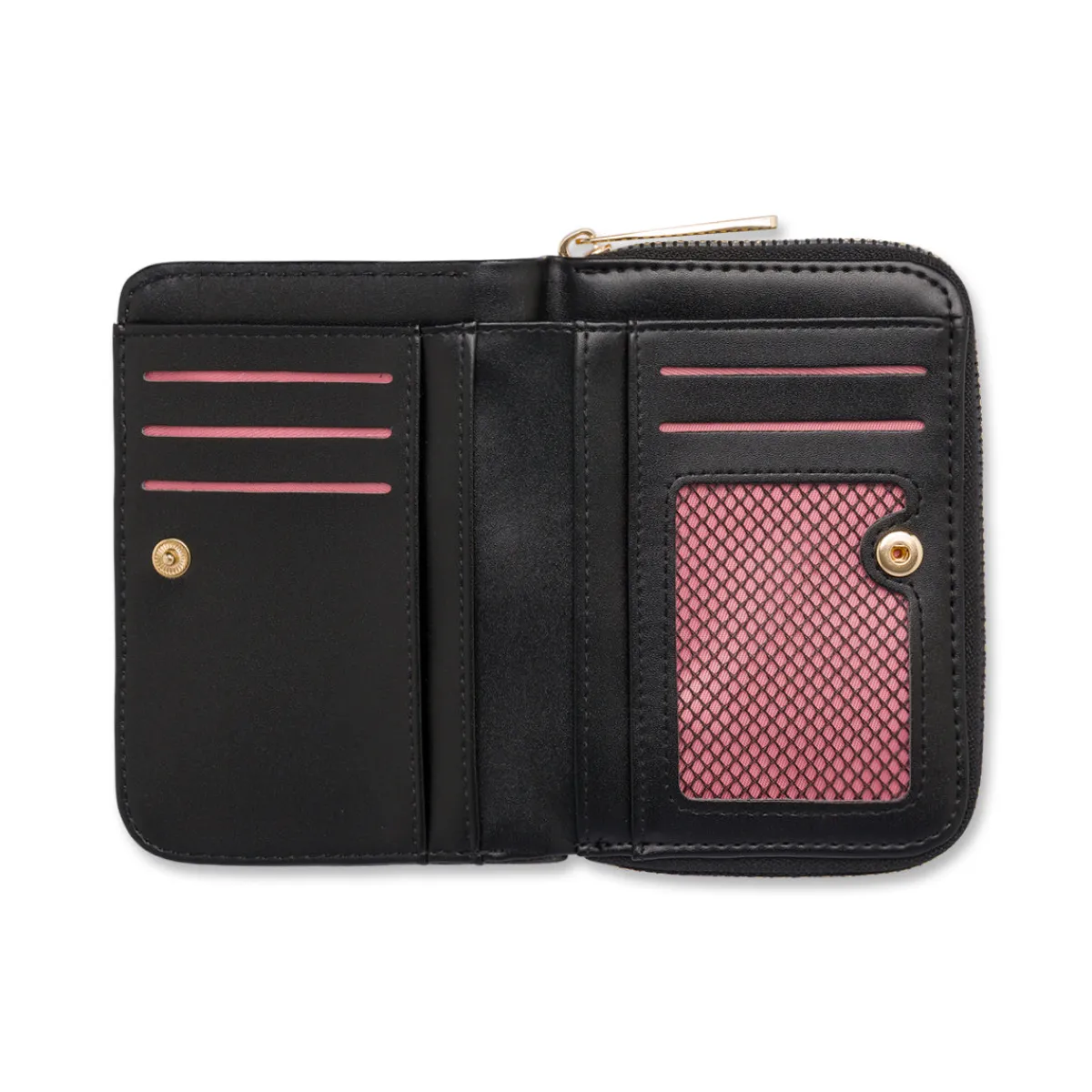 Clearance Portafoglio da donna nero con stampa monogramma Donna Portafogli Donna