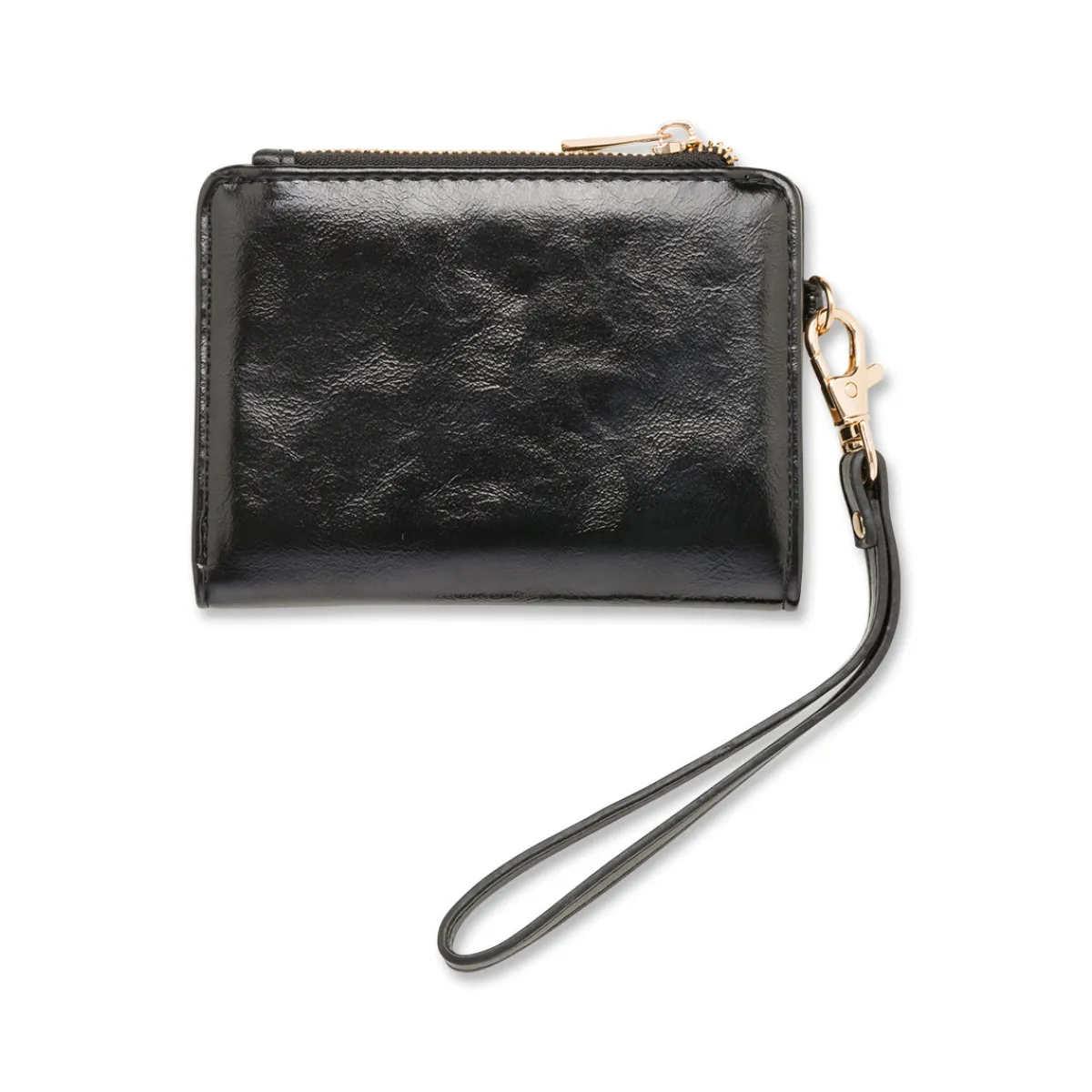 Portafoglio da donna nero con logo Donna Portafogli Donna