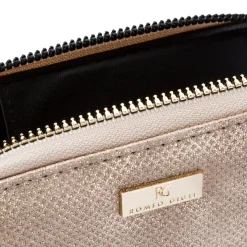 Hot Portafoglio da donna oro con glitter e logo Donna Portafogli Donna