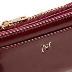 Best Portafoglio da donna rosso bordeaux con logo Donna Portafogli Donna