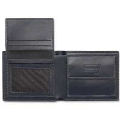 Portafoglio da uomo blu con portamonete Uomo Portafogli Uomo