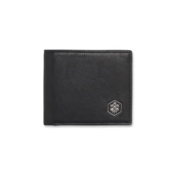 Clearance Portafoglio da uomo nero con portamonete e scomparti Uomo Portafogli Uomo