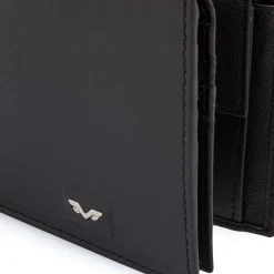 Sale Portafoglio Nero da Uomo in pelle con doppio scomparto Uomo Portafogli Uomo|Accessori Cerimonia Uomo