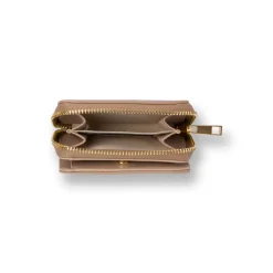 Outlet Portafoglio taupe con zip da Donna Donna Portafogli Donna
