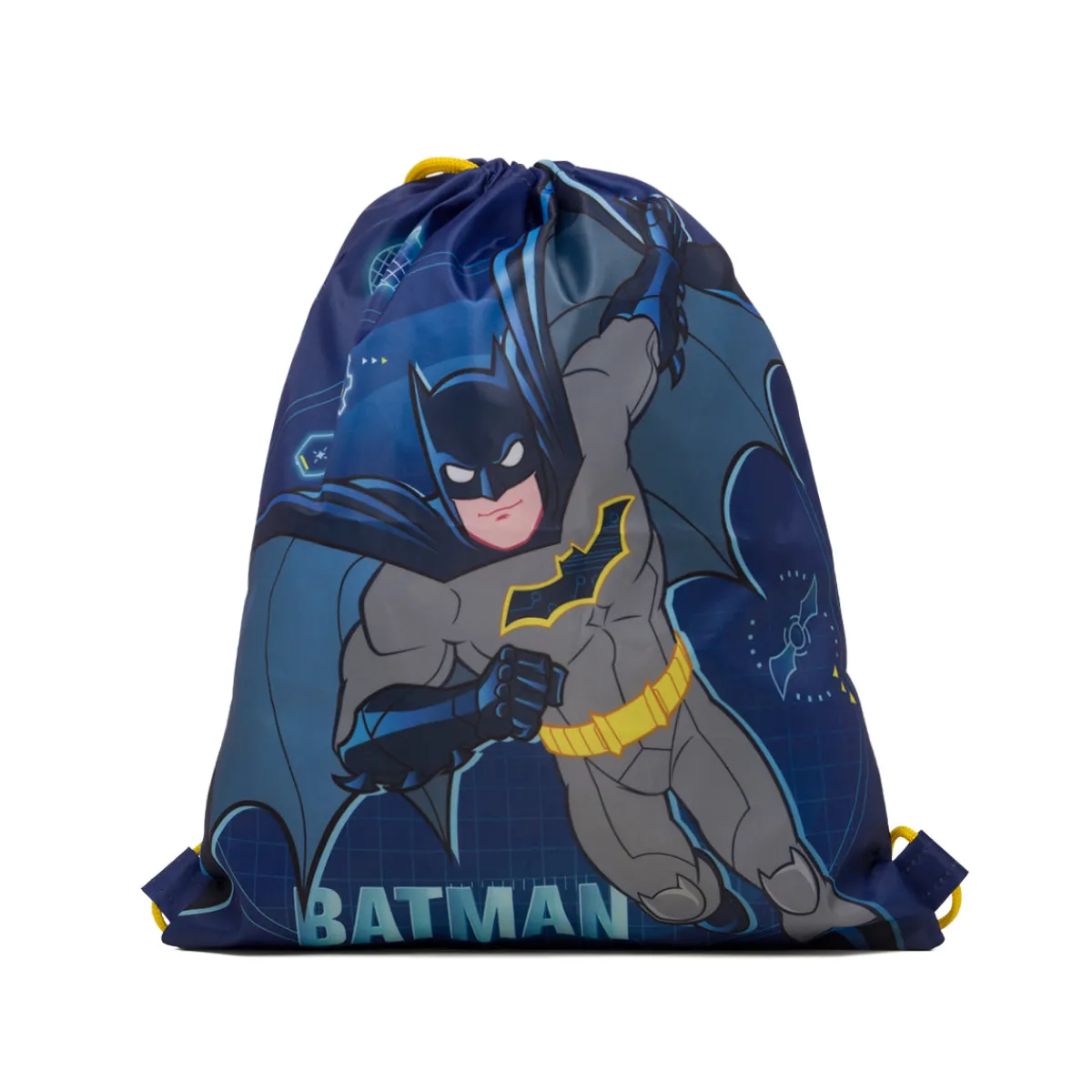 Clearance Sacca portatutto blu con stampa Bambino Zaini E Astucci