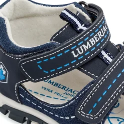 Sale Sandali bambino primi passi blu navy con logo Billy Bambino Scarpe Con Strappo Bambino|Primi Passi Bambino