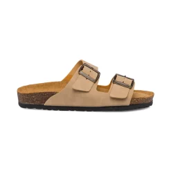 Best Sandali beige da donna con doppio cinturino e fibbia Donna Ciabatte Donna